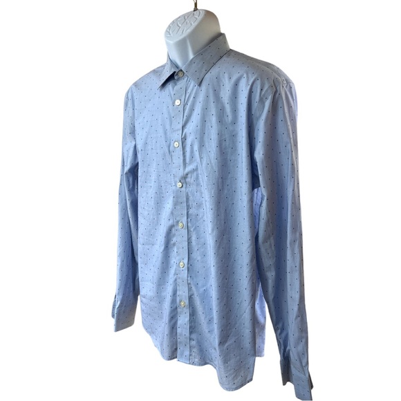 SzL Banana Republic Untucked Printed Long Sleeve Button Down - Picture 2 of 7